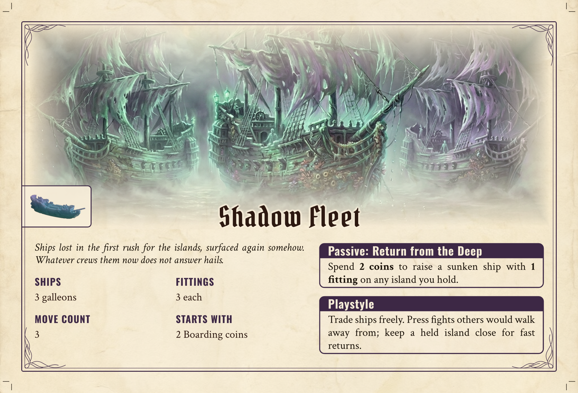 Shadow Fleet faction card