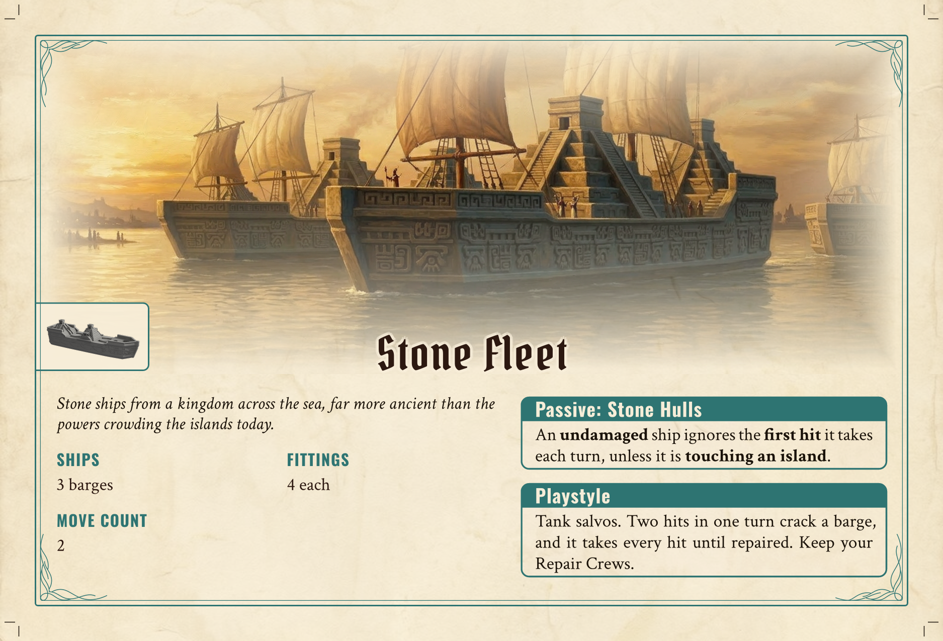 Stone Fleet faction card